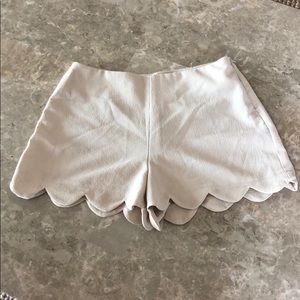 Scalloped shorts